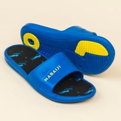 Ciabatte Piscina Bambino SLAP 500 CROCO Blu-nero