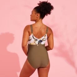 Costume Acquagym Prémaman AYA FLO Bianco-verde 8 Costume Acquagym Prémaman AYA FLO Bianco-verde -Nabaiji costume acquagym premaman aya flo bianco verde 3