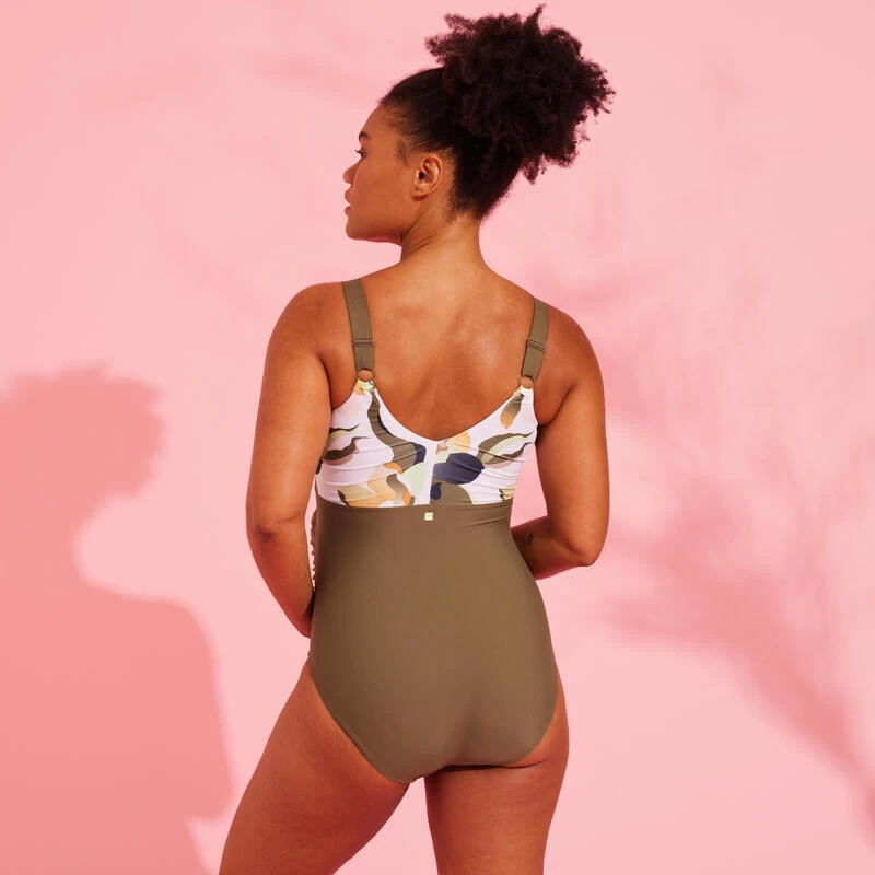 Costume Acquagym Prémaman AYA FLO Bianco-verde 4 Costume Acquagym Prémaman AYA FLO Bianco-verde - immagine 4