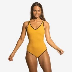 Costume Intero Acquagym Donna INES Giallo
