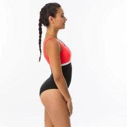 Costume Intero Donna HEVA LI Nero-corallo -Nabaiji costume intero donna heva li nero corallo 3