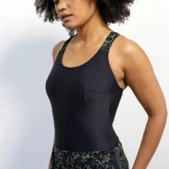 Costume Intero Pantaloncino Acquagym Donna SOFI LICA Nero-verde -Nabaiji costume intero pantaloncino acquagym donna sofi lica nero verde 3