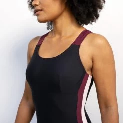 Costume Intero Pantaloncino Acquagym Donna SOFI Nero-rosa -Nabaiji costume intero pantaloncino acquagym donna sofi nero rosa 2