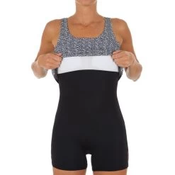 Costume Intero Pantaloncino Donna HEVA MIPY Nero -Nabaiji costume intero pantaloncino donna heva mipy nero 4