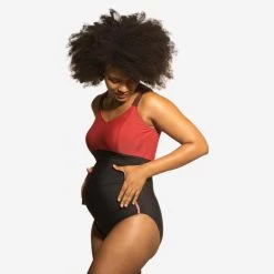 Costume Premaman Acquagym AYA Nero-rosa