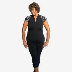 Maglia Acquagym Donna ANNA SISI Nera