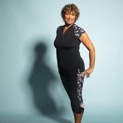 Maglia Acquagym Donna ANNA SISI Nera -Nabaiji maglia acquagym donna anna sisi nera 3