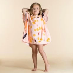 Poncho Cotone Baby GIRAFFA Bianco-rosa 7 Poncho Cotone Baby GIRAFFA Bianco-rosa -Nabaiji poncho cotone baby giraffa bianco rosa 2