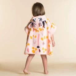 Poncho Cotone Baby GIRAFFA Bianco-rosa 8 Poncho Cotone Baby GIRAFFA Bianco-rosa -Nabaiji poncho cotone baby giraffa bianco rosa 3