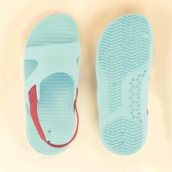 Sandali Piscina Bambino SLAP 100 BASIC Verde-rosa 8 Sandali Piscina Bambino SLAP 100 BASIC Verde-rosa -Nabaiji sandali piscina bambino slap 100 basic verde rosa 3