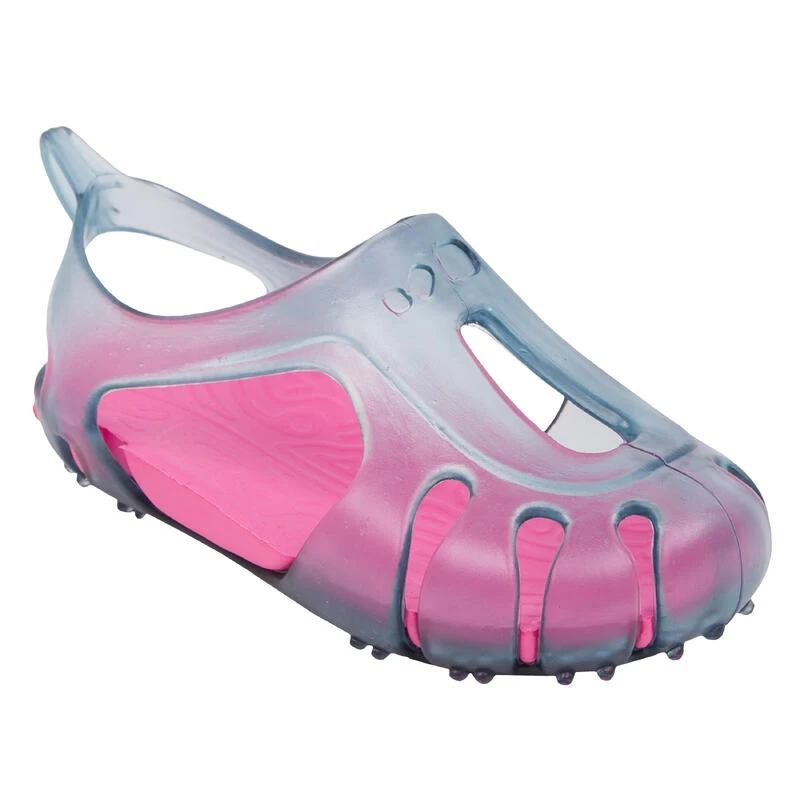 Scarpette Piscina Baby Grigio-rosa 2 Scarpette Piscina Baby Grigio-rosa - immagine 2
